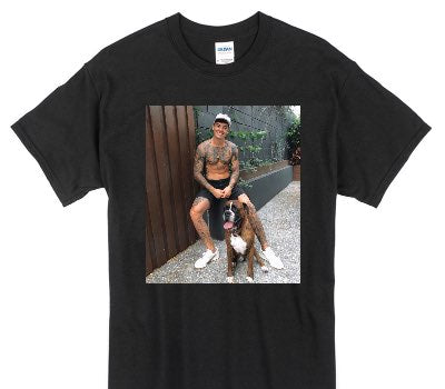 Custom Gildan 100% Cotton Black T-Shirt