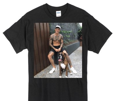 Custom Gildan 100% Cotton Black T-Shirt
