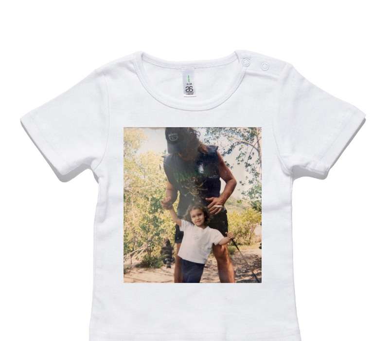Custom AS Colour White Baby T-Shirt