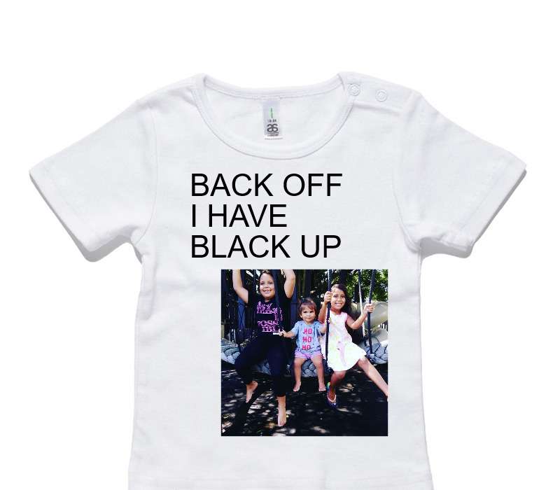 Custom AS Colour White Baby T-Shirt