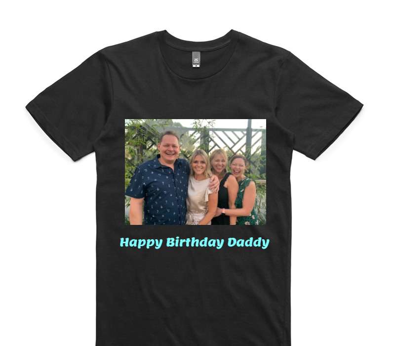 Custom AS Colour 100% Cotton Black T-Shirt