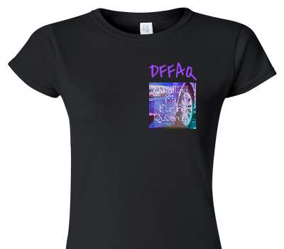 Custom Womens Soft Style 100% Cotton Black T-Shirt