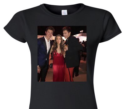 Custom Womens Soft Style 100% Cotton Black T-Shirt