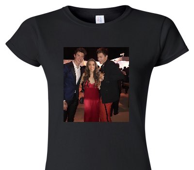 Custom Womens Soft Style 100% Cotton Black T-Shirt