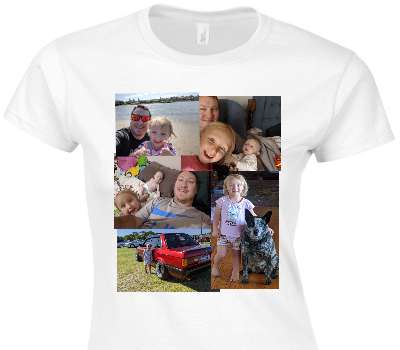 Custom Womens Soft Style 100% Cotton White T-Shirt