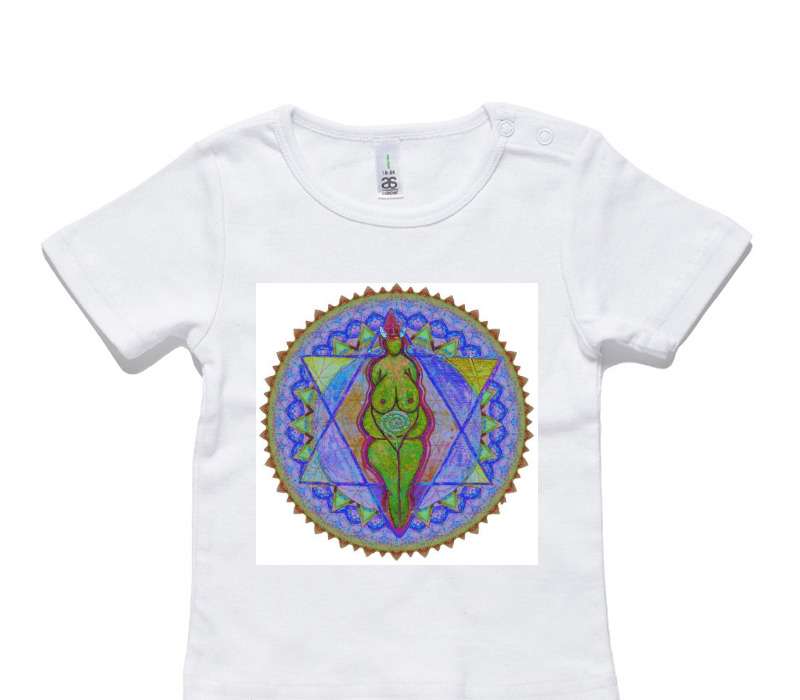 Custom AS Colour White Baby T-Shirt