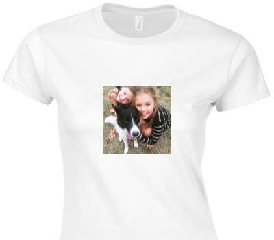 Custom Womens Soft Style 100% Cotton White T-Shirt