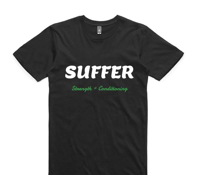 Custom AS Colour 100% Cotton Black T-Shirt