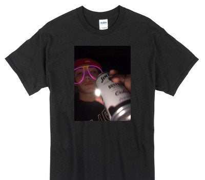 Custom Gildan 100% Cotton Black T-Shirt
