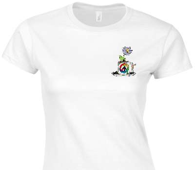 Custom Womens Soft Style 100% Cotton White T-Shirt