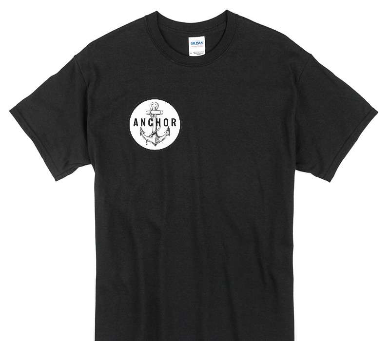 Custom Gildan 100% Cotton Black T-Shirt
