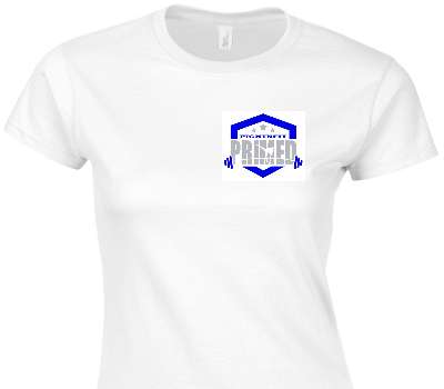 Custom Womens Soft Style 100% Cotton White T-Shirt