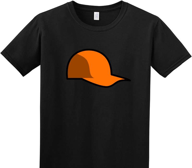 Custom Adult Soft Style 100% Cotton Black T-Shirt