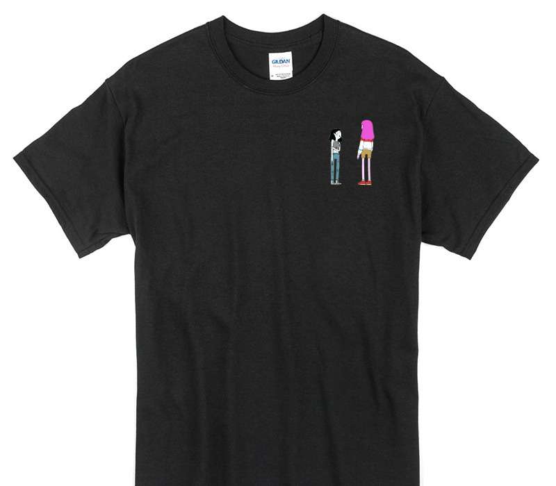 Custom Gildan 100% Cotton Black T-Shirt