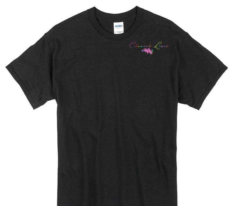 Custom Gildan 100% Cotton Black T-Shirt