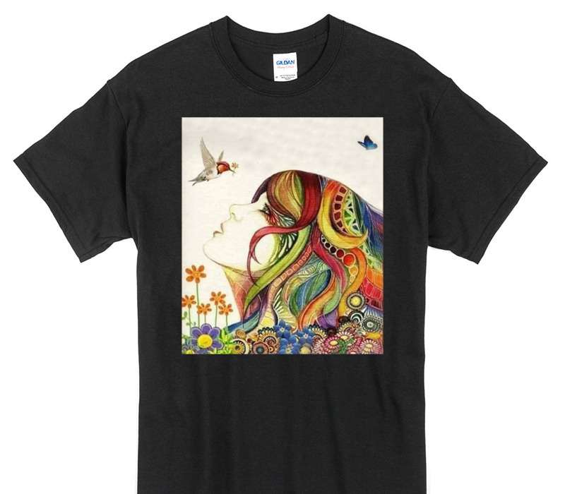 Custom Gildan 100% Cotton Black T-Shirt