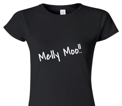 Custom Womens Soft Style 100% Cotton Black T-Shirt