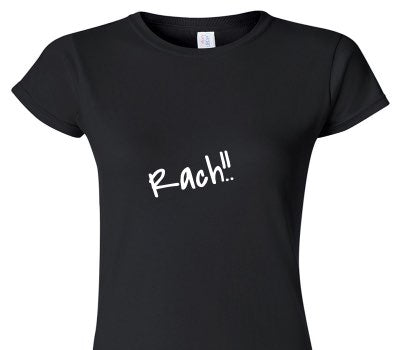 Custom Womens Soft Style 100% Cotton Black T-Shirt