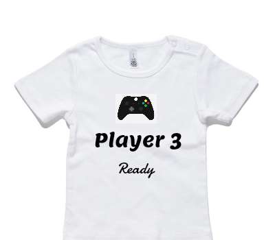 Custom AS Colour White Baby T-Shirt