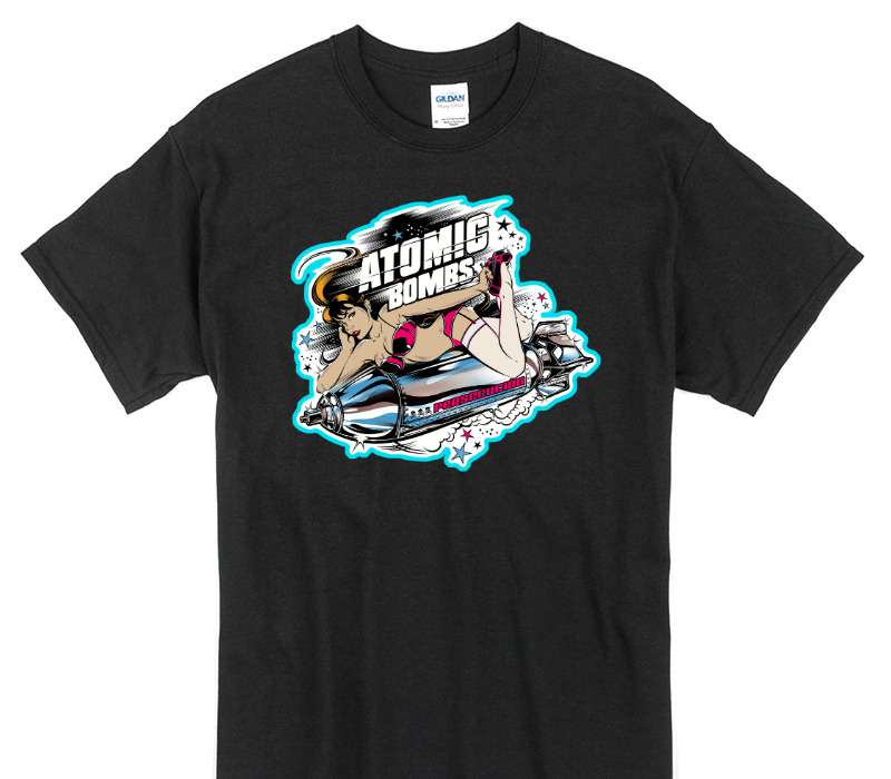 Custom Gildan 100% Cotton Black T-Shirt