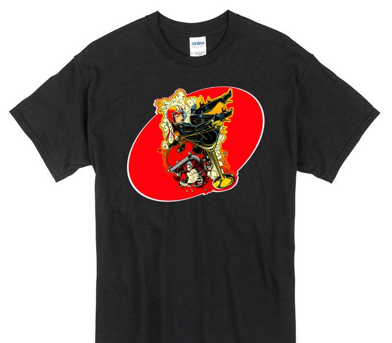 Custom Gildan 100% Cotton Black T-Shirt
