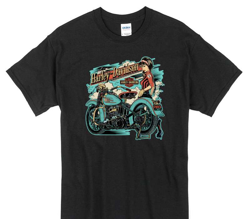 Custom Gildan 100% Cotton Black T-Shirt