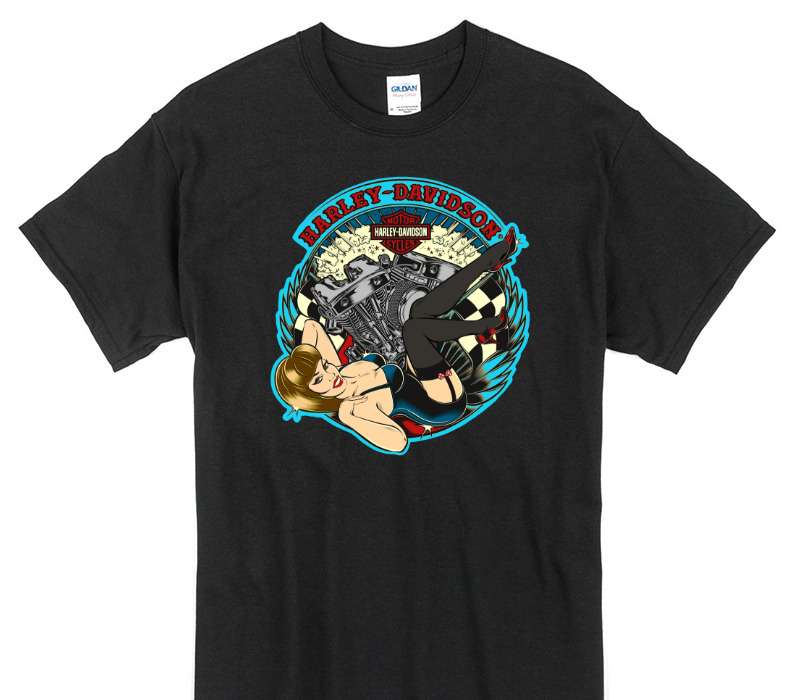 Custom Gildan 100% Cotton Black T-Shirt