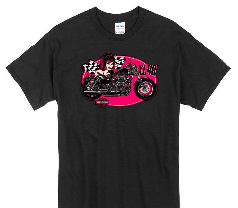 Custom Gildan 100% Cotton Black T-Shirt
