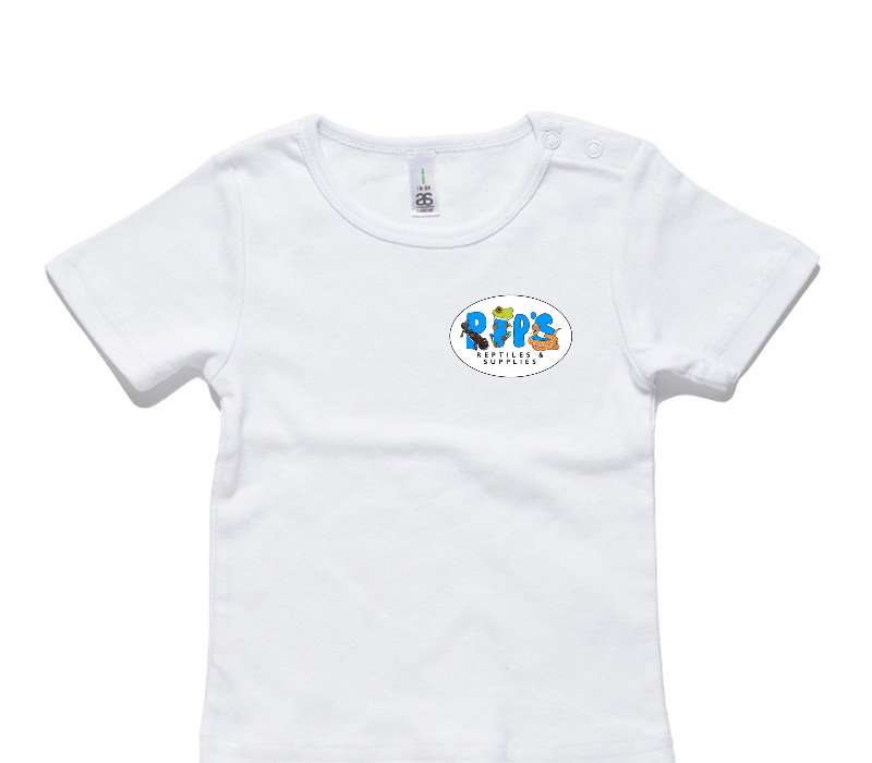 Custom AS Colour White Baby T-Shirt