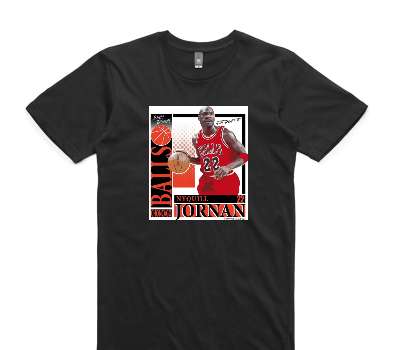 Custom AS Colour 100% Cotton Black T-Shirt