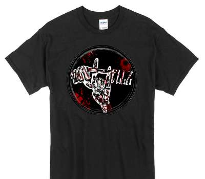 Custom Gildan 100% Cotton Black T-Shirt