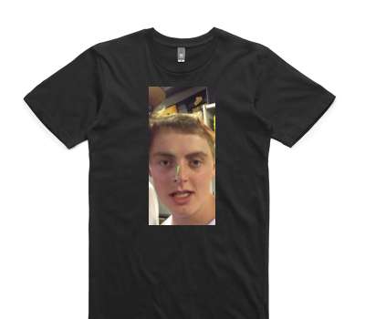 Custom AS Colour 100% Cotton Black T-Shirt