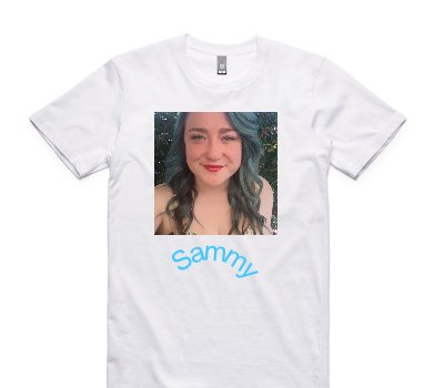 Custom AS Colour 100% Cotton White T-Shirt