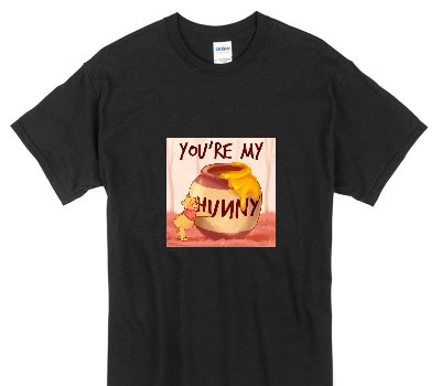 Custom Gildan 100% Cotton Black T-Shirt