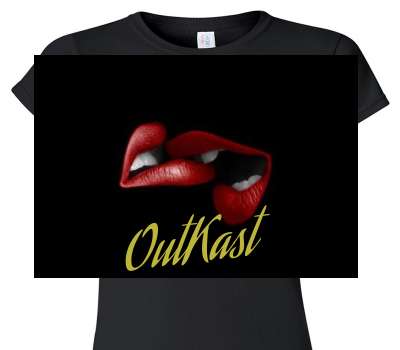 Custom Womens Soft Style 100% Cotton Black T-Shirt