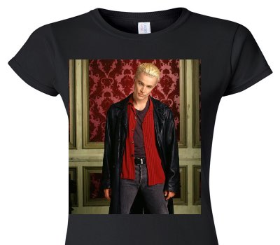 Custom Womens Soft Style 100% Cotton Black T-Shirt