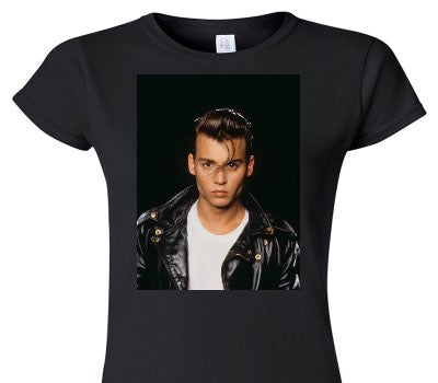 Custom Womens Soft Style 100% Cotton Black T-Shirt