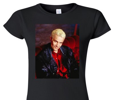Custom Womens Soft Style 100% Cotton Black T-Shirt