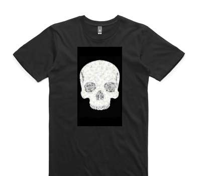 Custom AS Colour 100% Cotton Black T-Shirt