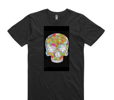 Custom AS Colour 100% Cotton Black T-Shirt