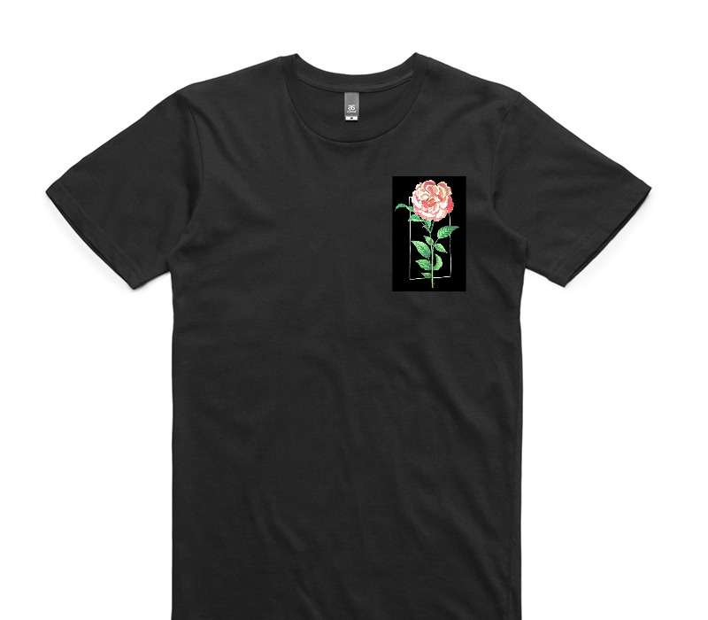 Custom AS Colour 100% Cotton Black T-Shirt