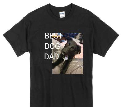 Custom Gildan 100% Cotton Black T-Shirt