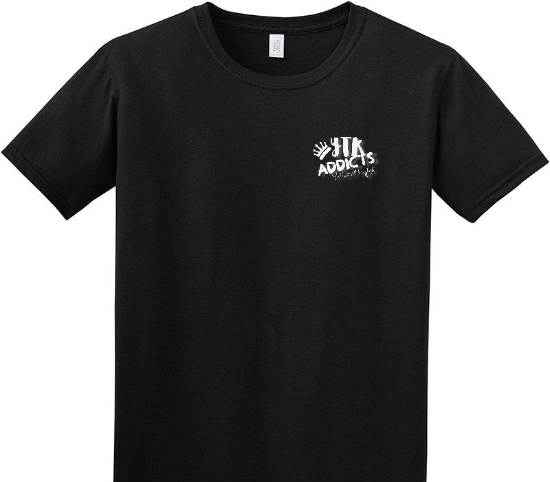 Custom Adult Soft Style 100% Cotton Black T-Shirt