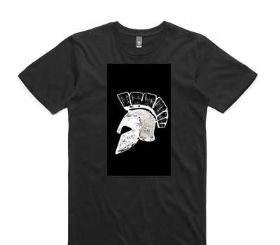 Custom AS Colour 100% Cotton Black T-Shirt
