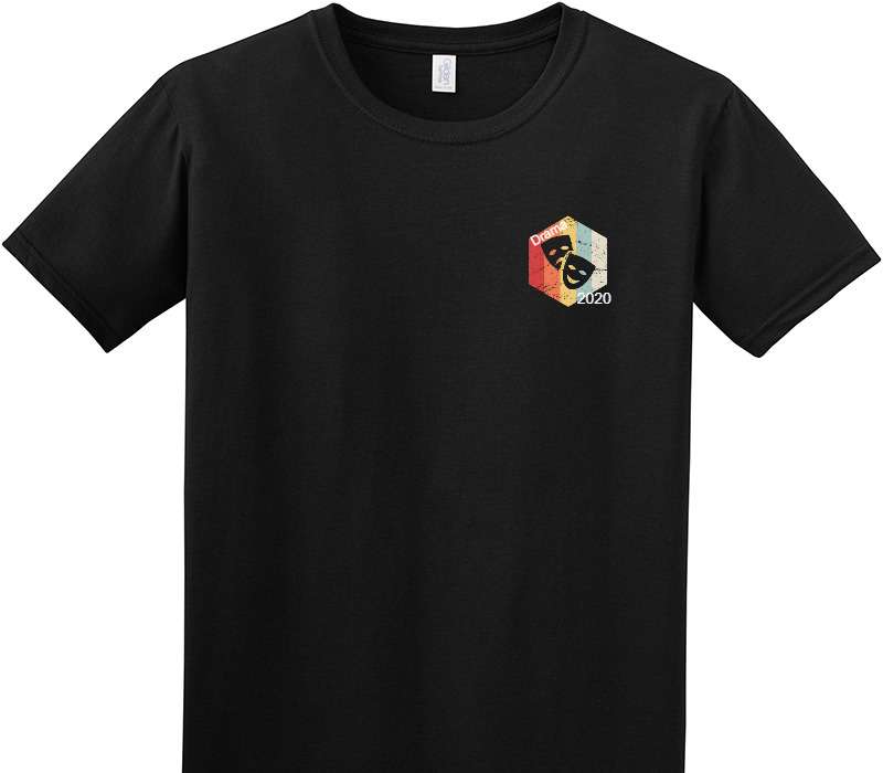 Custom Adult Soft Style 100% Cotton Black T-Shirt