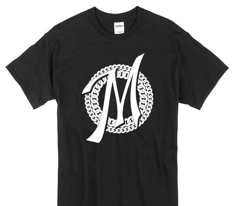 Custom Gildan 100% Cotton Black T-Shirt