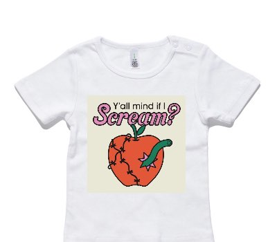 Custom AS Colour White Baby T-Shirt