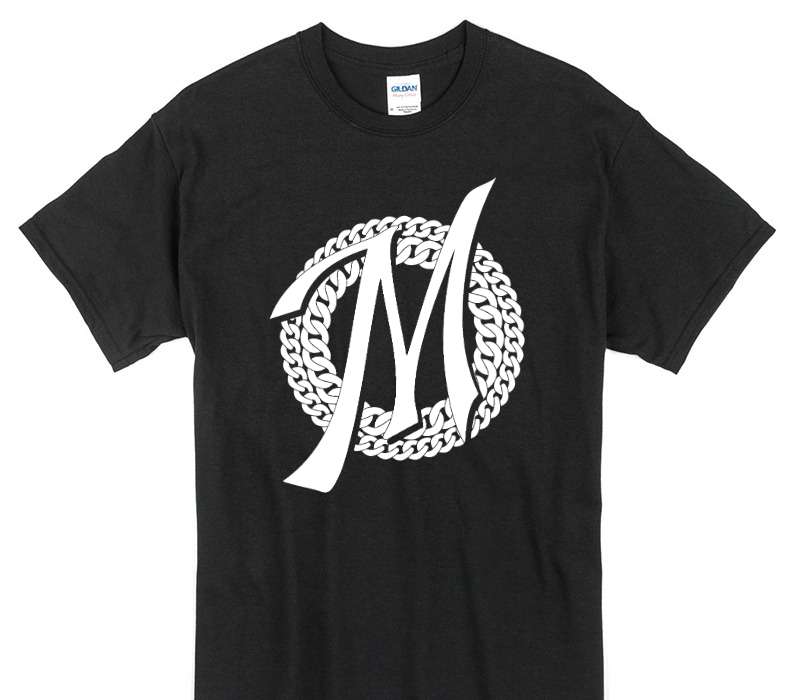 Custom Gildan 100% Cotton Black T-Shirt