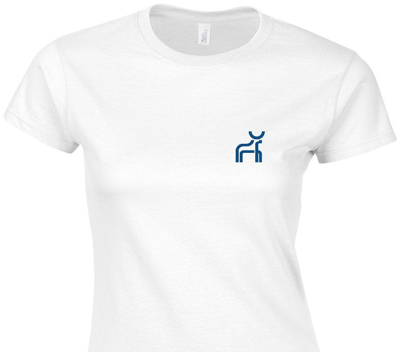 Custom Womens Soft Style 100% Cotton White T-Shirt