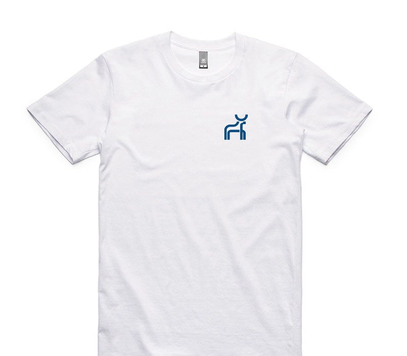 Custom AS Colour 100% Cotton White T-Shirt
